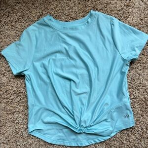 DSG tshirt with twist front hem, girl size 8-9